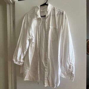 OVERSIZE AERIE BUTTON UP WOMENS